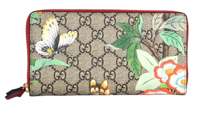 Gucci Floral & GG Zip Long Wallet, front view